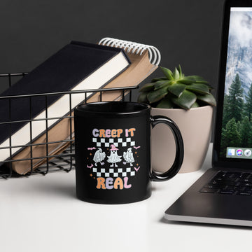 Creep It Real Mug, Halloween Coffee Cup, Haunted Teacup, Witchy Mug, Funny Ghost Cup, Trick Treat Mug, Wicked Drink Mug, Boo Cup