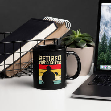 Retired Firefighter Mug, Retirement Party Cup, Retired Coffee Cup, Retiree Drinkware, Retirement Gift, Retiring Mug