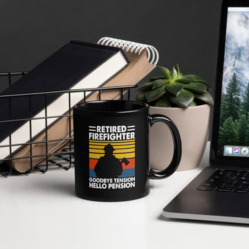 Retired Firefighter Goodbye Tension Mug, Retirement Party Cup, Retired Coffee Cup, Retiree Drinkware, Retirement Gift, Retiring Mug
