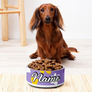 Pawsome Personalized Pet Bowl
