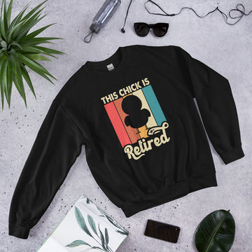 This Chick Is Retired Sweatshirt, Retirement Party Hoodie, Retired Pullover, Retiree Apparel, Retirement Gift, Retiring