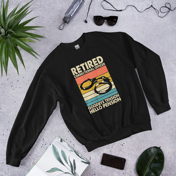 Retired Correctional Officer Sweatshirt, Retirement Party Hoodie, Retired Pullover, Retiree Apparel, Retirement Gift, Retiring