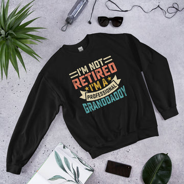 Im Not Retired Im a Professional Granddaddy Sweatshirt, Retirement Party Hoodie, Retired Pullover, Retiree Apparel, Retirement Gift, Retiring