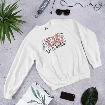 Lets Go Ghouls Sweatshirt, Halloween Hoodie, Haunted Pullover, Witchy Sweater, Funny Ghost Crewneck, Trick Treat Sweat, Wicked Hoodie