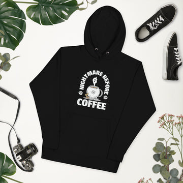 Nightmare Before Coffee Hoodie, Halloween Sweatshirt, Haunted Sweater, Witchy Pullover, Funny Ghost Hoodie, Trick Treat Sweat, Wicked Crewneck
