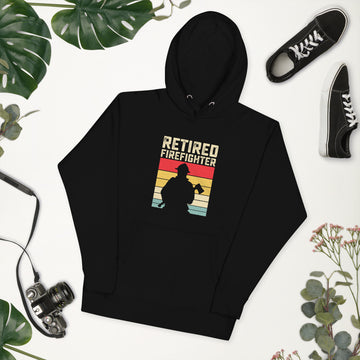 Retired Firefighter Hoodie, Retirement Party Sweatshirt, Retired Pullover, Retiree Apparel, Retirement Gift, Retiring