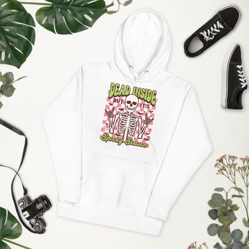Dead Inside But Its Spooky Season Hoodie, Halloween Sweatshirt, Haunted Sweater, Witchy Pullover, Funny Ghost Hoodie, Trick Treat Sweat, Wicked Crewneck