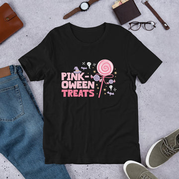 Pink Oween Treats Shirt, Halloween Tshirt, Haunted Tee, Witchy Shirt, Funny Ghost Shirt, Trick Treat Shirt, Wicked Tee, Funny Boo Shirt