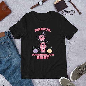 Magical Marshmallow Night Shirt, Halloween Tshirt, Haunted Tee, Witchy Shirt, Funny Ghost Shirt, Trick Treat Shirt, Wicked Tee, Funny Boo Shirt