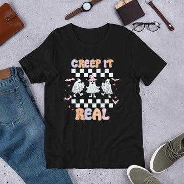 Creep It Real Shirt, Halloween Tshirt, Haunted Tee, Witchy Shirt, Funny Ghost Shirt, Trick Treat Shirt, Wicked Tee, Funny Boo Shirt