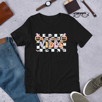 Bad Witch Vibes Shirt, Halloween Tshirt, Haunted Tee, Witchy Shirt, Funny Ghost Shirt, Trick Treat Shirt, Wicked Tee, Funny Boo Shirt