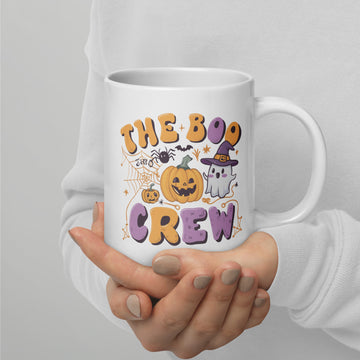 The Boo Crew Mug, Halloween Coffee Cup, Haunted Teacup, Witchy Mug, Funny Ghost Cup, Trick Treat Mug, Wicked Drink Mug, Boo Cup