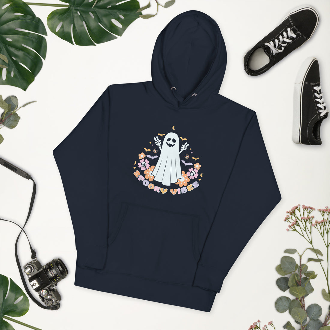 Spooky Vibes Boo Hoodie, Halloween Sweatshirt, Haunted Sweater, Witchy Pullover, Funny Ghost Hoodie, Trick Treat Sweat, Wicked Crewneck