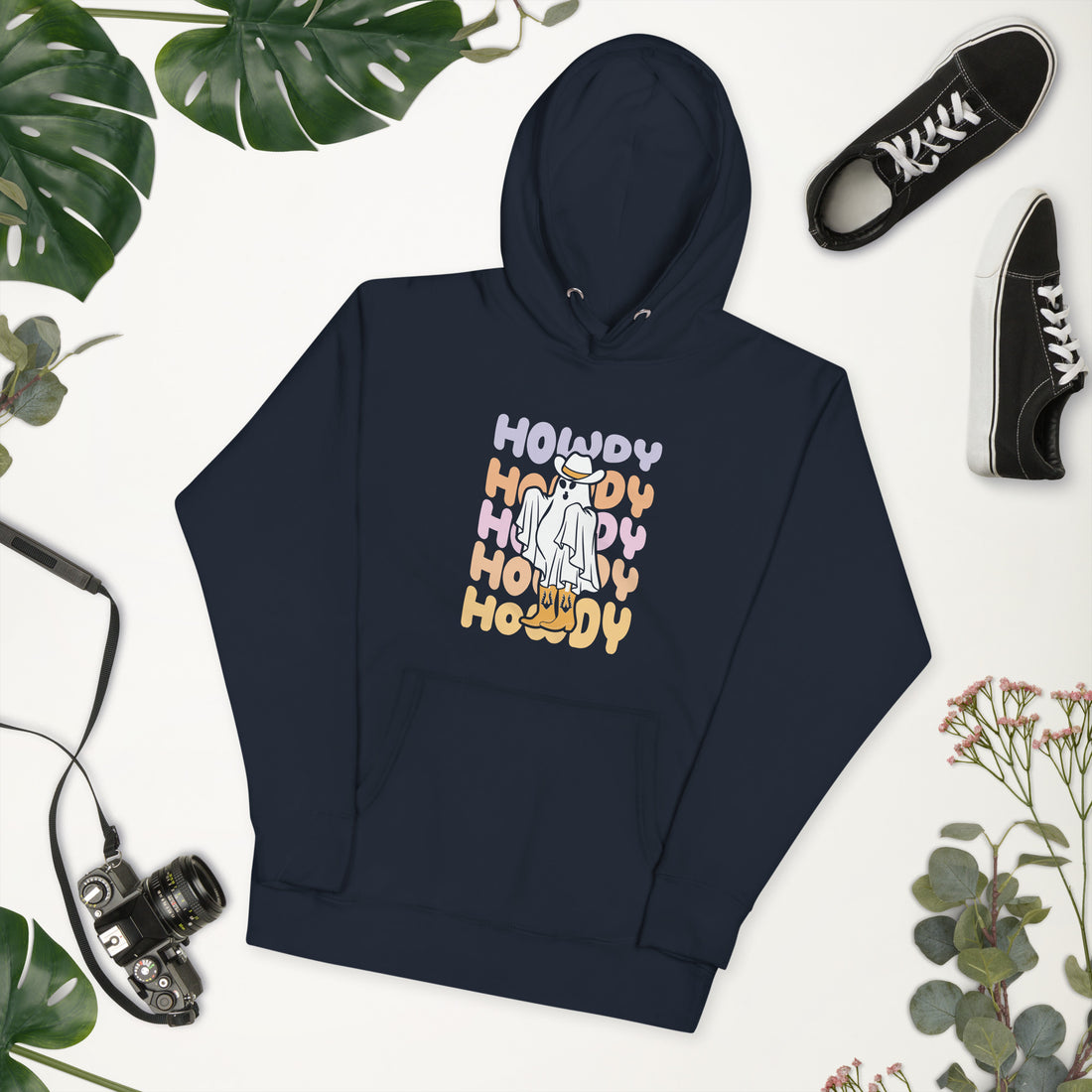 Howdy Spooky Ghost Hoodie, Halloween Sweatshirt, Haunted Sweater, Witchy Pullover, Funny Ghost Hoodie, Trick Treat Sweat, Wicked Crewneck