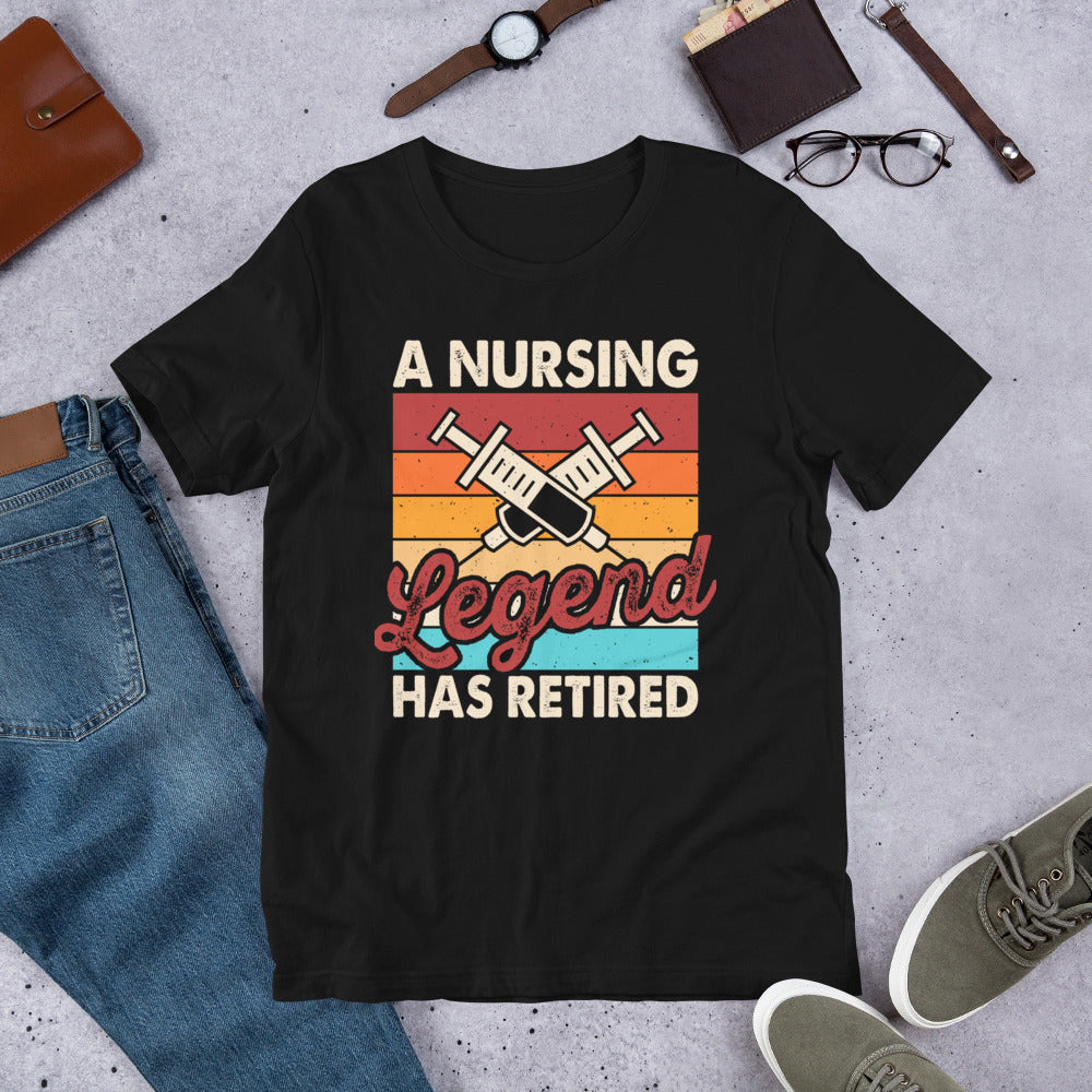 A Nursing Legend Has Retired Shirt, Retirement Party Shirt, Retired Tee, Retiree Apparel, Retirement Gift, Retiring Tshirt