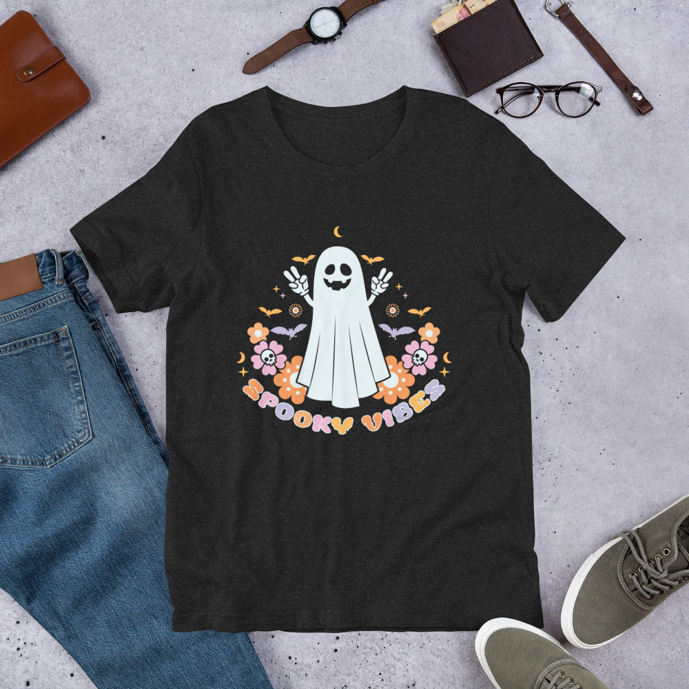 Spooky Vibes Boo Shirt, Halloween Tshirt, Haunted Tee, Witchy Shirt, Funny Ghost Shirt, Trick Treat Shirt, Wicked Tee, Funny Boo Shirt