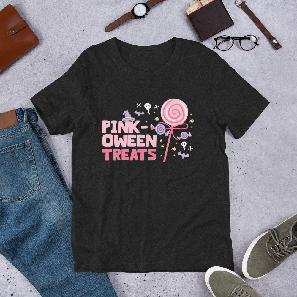 Pink Oween Treats Shirt, Halloween Tshirt, Haunted Tee, Witchy Shirt, Funny Ghost Shirt, Trick Treat Shirt, Wicked Tee, Funny Boo Shirt