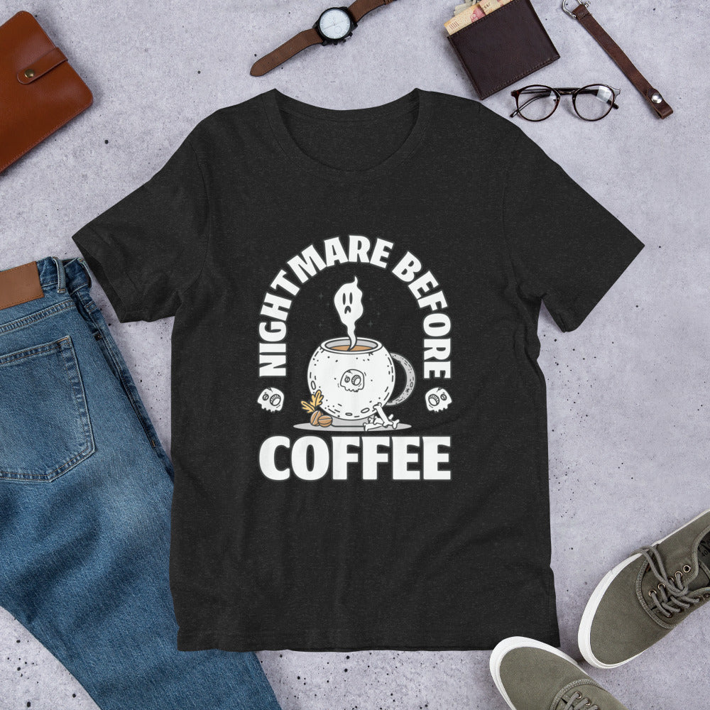 Nightmare Before Coffee Shirt, Halloween Tshirt, Haunted Tee, Witchy Shirt, Funny Ghost Shirt, Trick Treat Shirt, Wicked Tee, Funny Boo Shirt