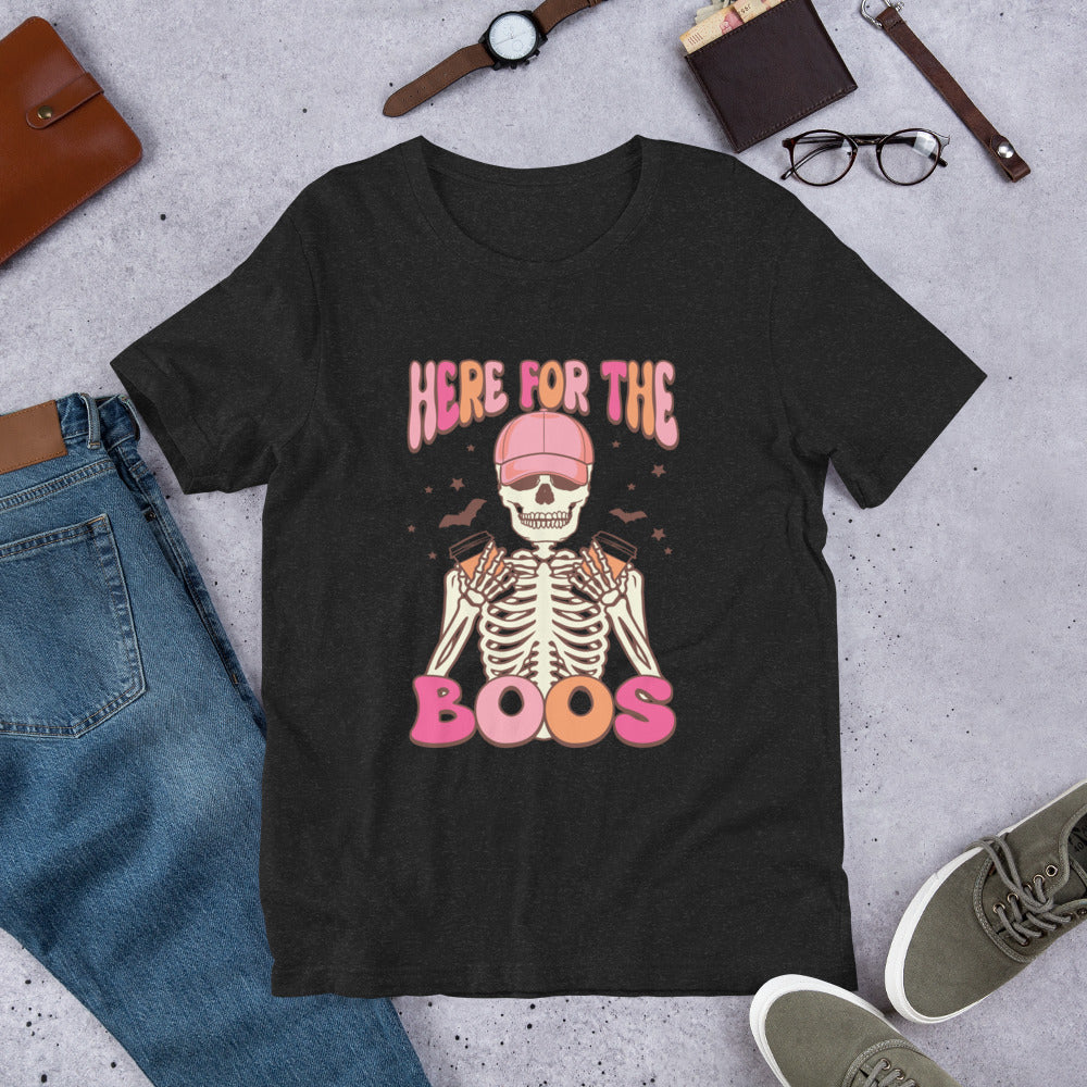 Here For The Boos Shirt, Halloween Tshirt, Haunted Tee, Witchy Shirt, Funny Ghost Shirt, Trick Treat Shirt, Wicked Tee, Funny Boo Shirt