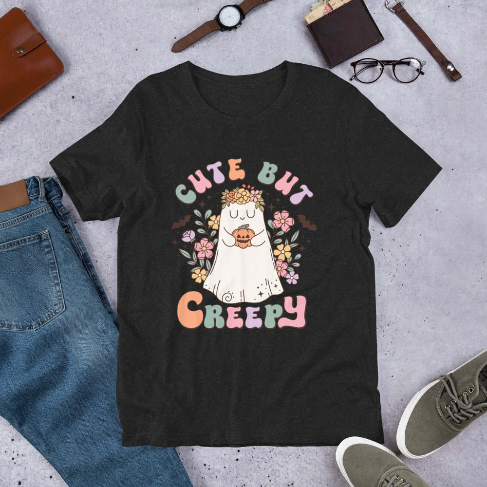 Cute But Creepy Boo Shirt, Halloween Tshirt, Haunted Tee, Witchy Shirt, Funny Ghost Shirt, Trick Treat Shirt, Wicked Tee, Funny Boo Shirt