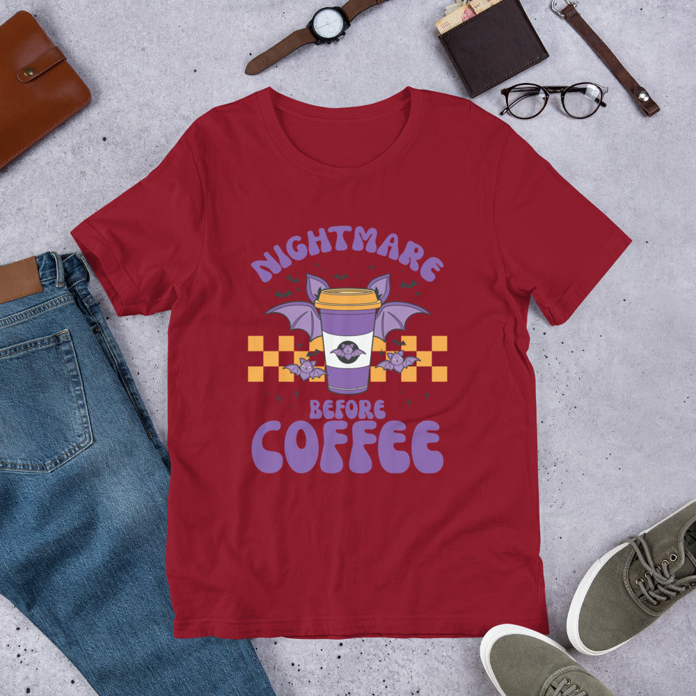 Nightmare Before Coffee Spooky Shirt, Halloween Tshirt, Haunted Tee, Witchy Shirt, Funny Ghost Shirt, Trick Treat Shirt, Wicked Tee, Funny Boo Shirt